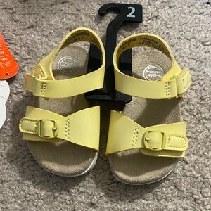 Wonder Nation Yellow Kids Sandals